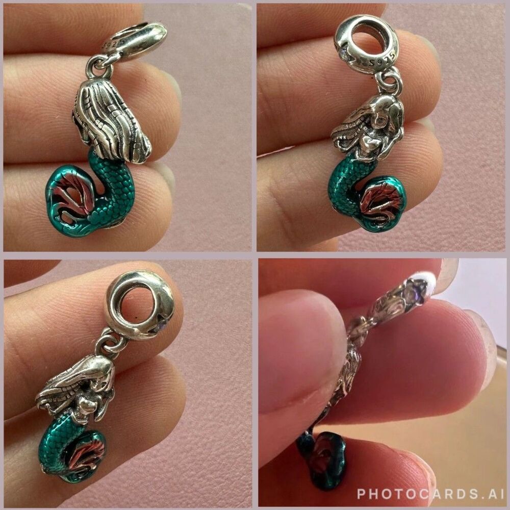 NWOT Little Mermaid Ariel Disney x Pandora FIT Dangle Charm - Picture 4 of 7